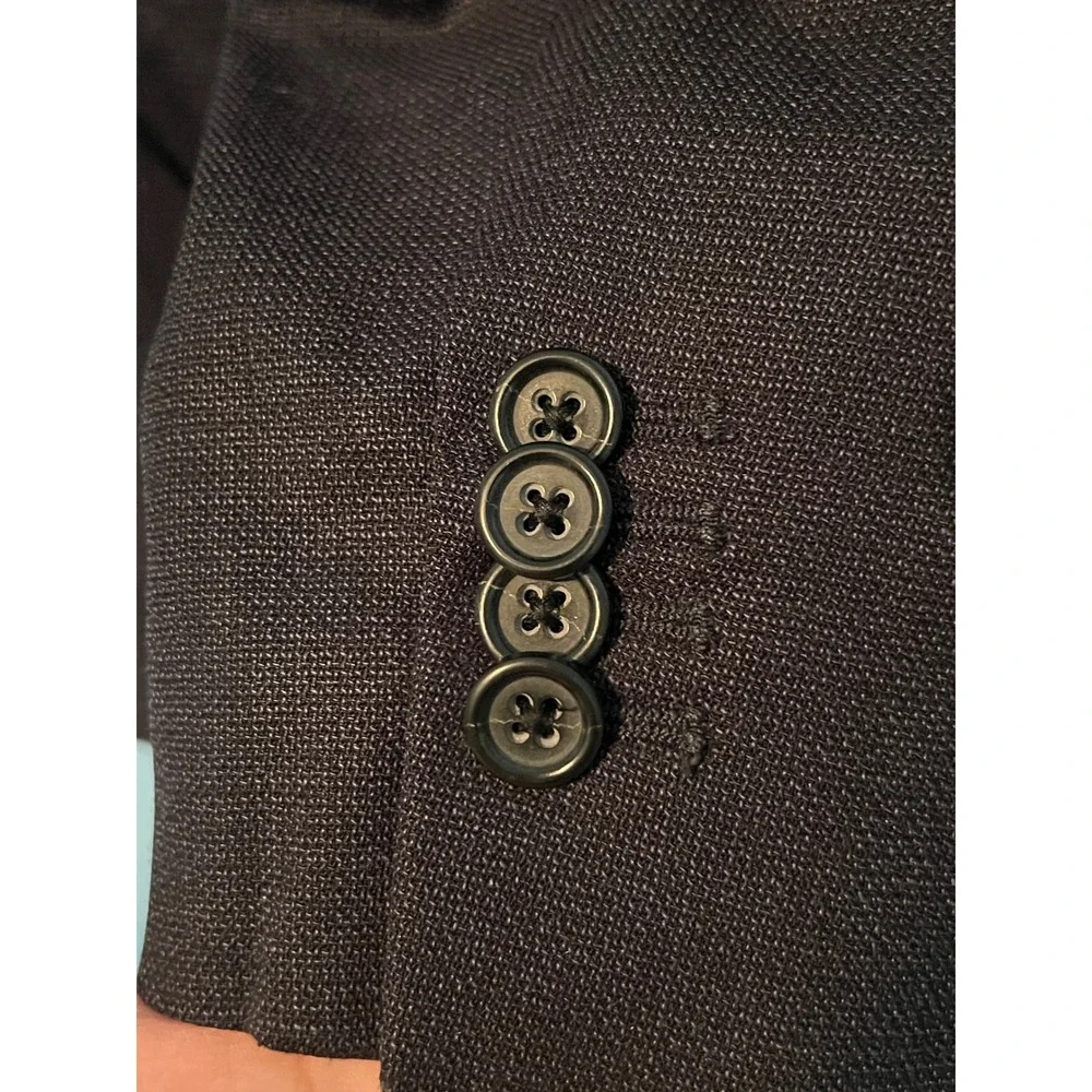 Dark Academia Prep Banana Republic Modern Slim Fit Blazer Mens 36R Navy Blue